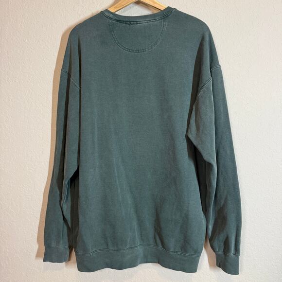 Women's Comfort Colors Dark Green Silver‎ Prost Pullover Sweatshirt Sizze XL - Picture 9 of 10
